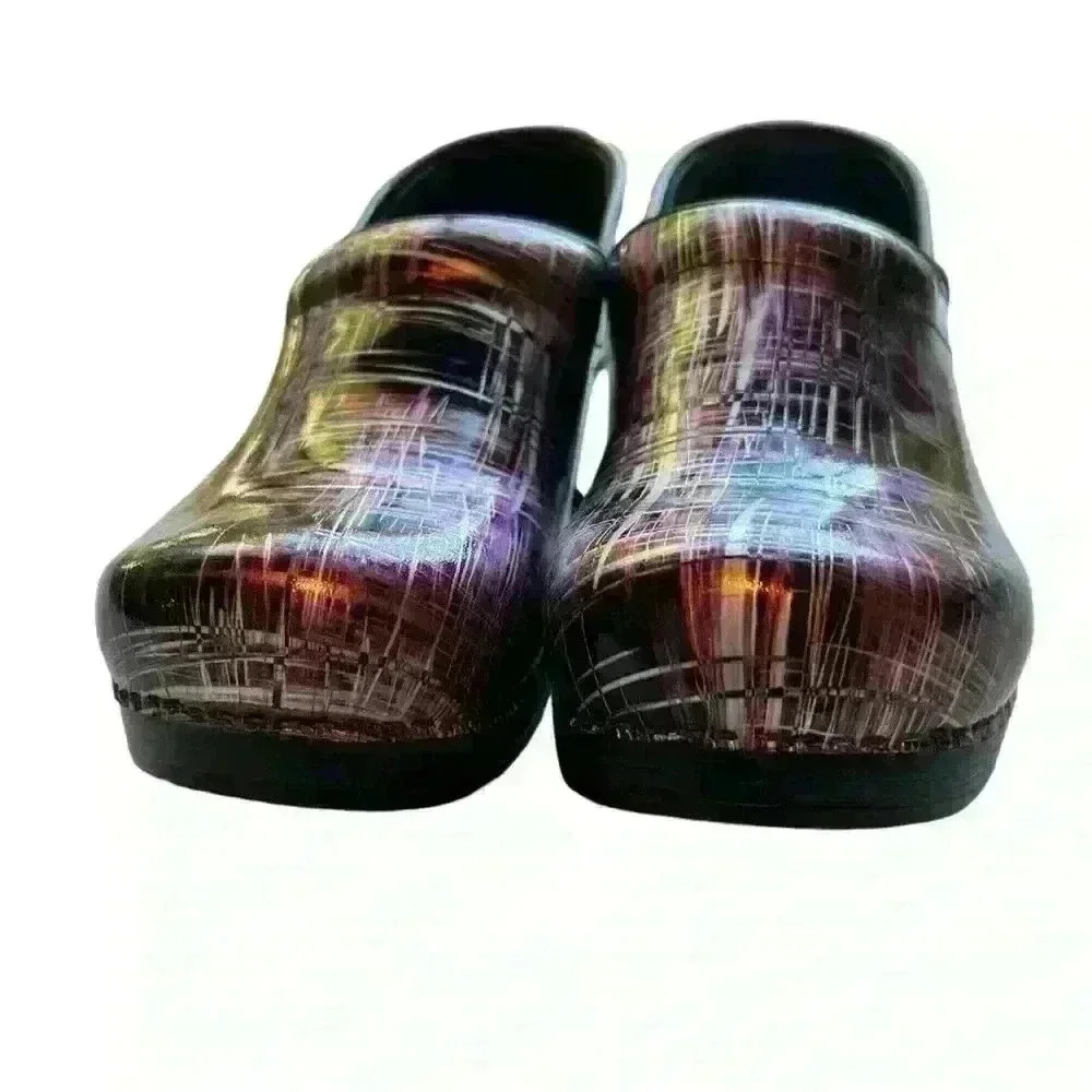 Dansko Multicolor Patterned Mules - Picture 2 of 12